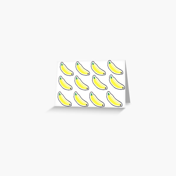Banana Stickers Greeting Card