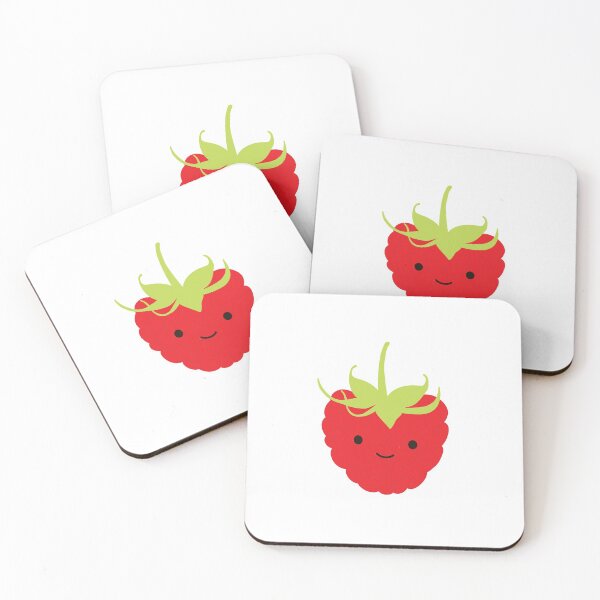 Item preview, Cute Kawaii Red Raspberry designed and sold by Hedgie Designs.