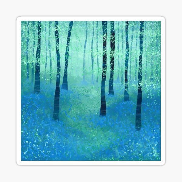 Bluebells, Challock Sticker