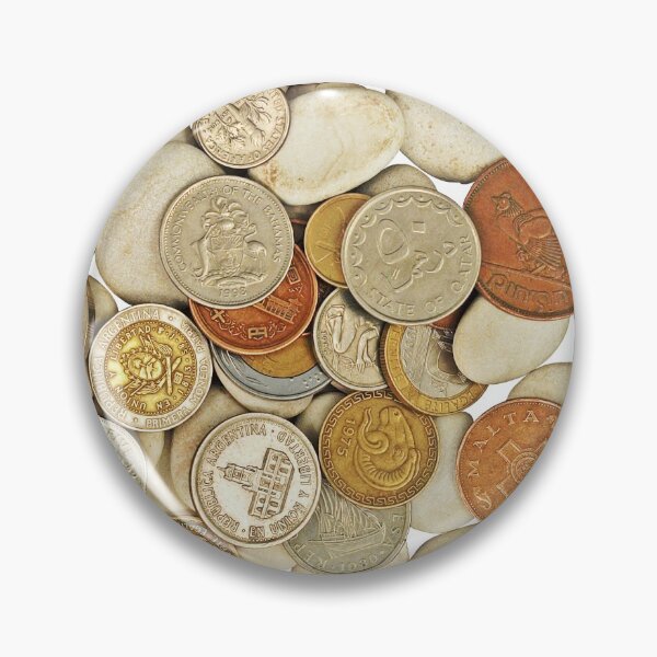 Item preview, Coins on a small smooth stones. designed and sold by IaroslavB.