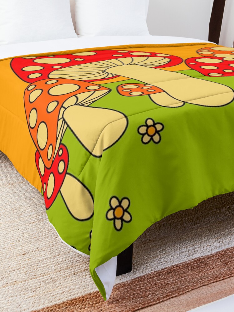 Alternate view of Mushrooms Comforter