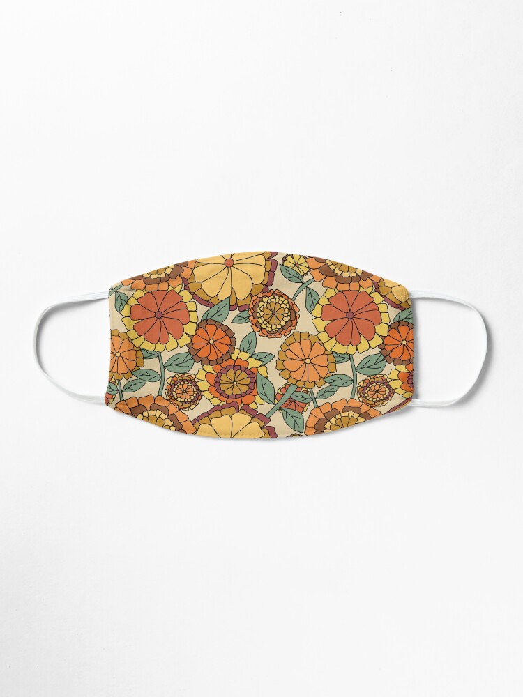 Alternate view of Groovy Marigold Floral Mask