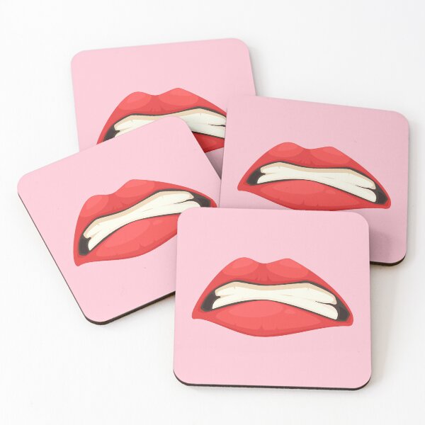 Item preview, SUPER ANGRY WOMEN MOUTH face mask cool desings. designed and sold by Edgy DESIGNS.