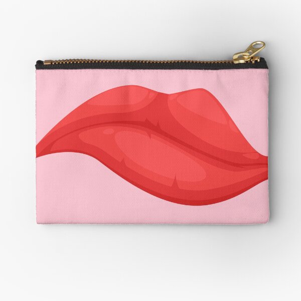 THINKING WOMEN MOUTH face mask cool desings. Zipper Pouch