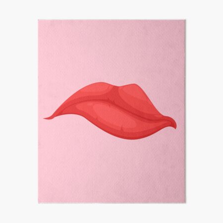 THINKING WOMEN MOUTH face mask cool desings. Art Board Print