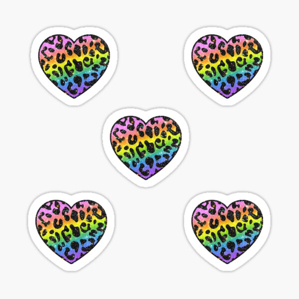 LF inspired hearts Sticker