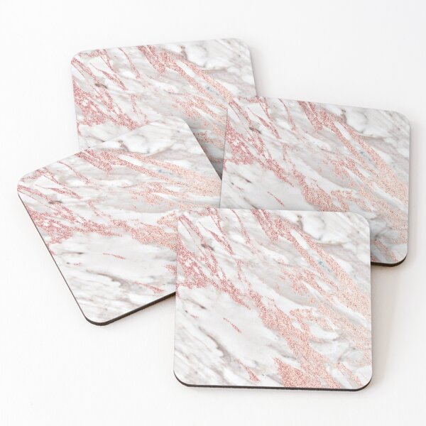 Item preview, Rose gold on soft taupe marble designed and sold by marbleco.