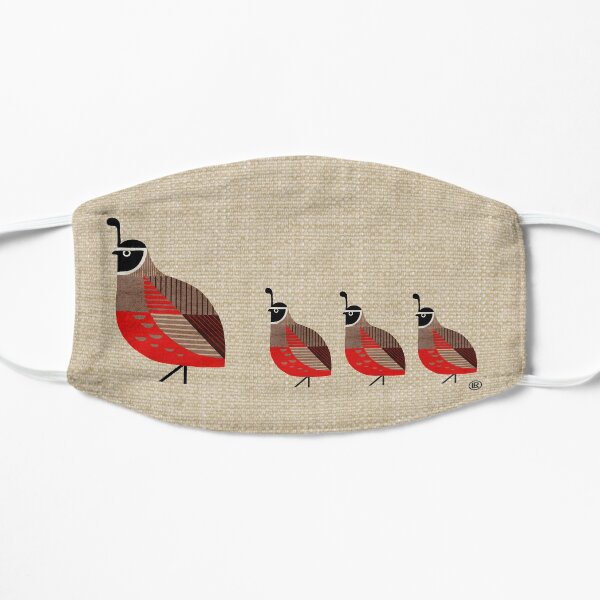 Quail Family Flat Mask
