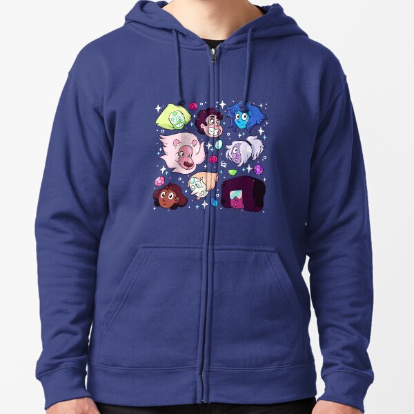 Crystal Gem Friends Zipped Hoodie