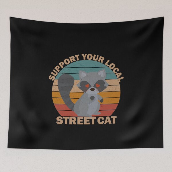 Item preview, vintage Support Your Local Street Cats designed and sold by thehafdesigner.