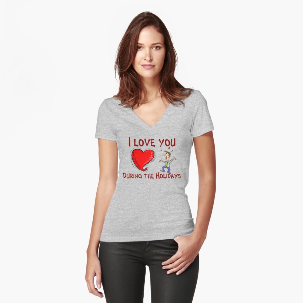 Item preview, Fitted V-Neck T-Shirt designed and sold by Mbranco.