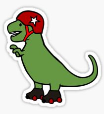 Roller Derby T-Rex Sticker
