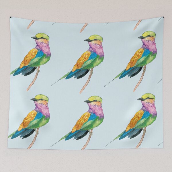 Item preview, Colorful Watercolor Bird Art designed and sold by Mali Moazart.