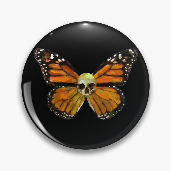 Item preview, Monarch skull butterfly goth gothic art horror lover gift surreal t shirt designed and sold by Johannesart.