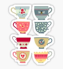 Tea Cups Sticker