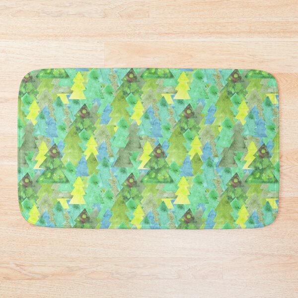 Item preview, watercolor christmas trees seamless pattern designed and sold by gata-iris.