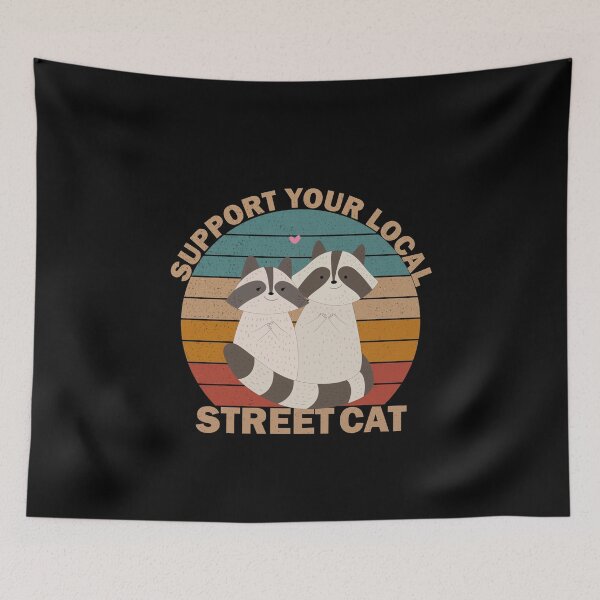 Item preview, lovely couple of Support Your Local Street Cats designed and sold by thehafdesigner.
