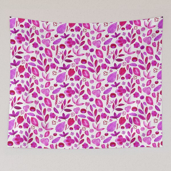 Item preview, flores provinciales rosa de patrones sin fisuras designed and sold by gata-iris.