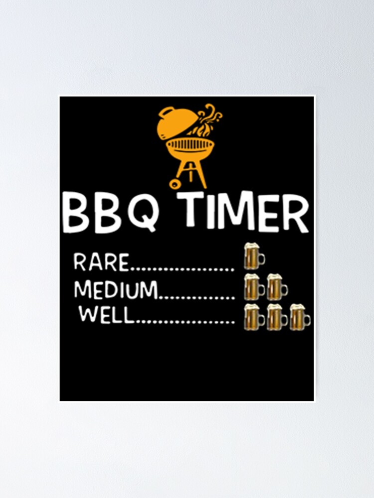 Grill Your Ass Off BBQ Beer Timer Magnet