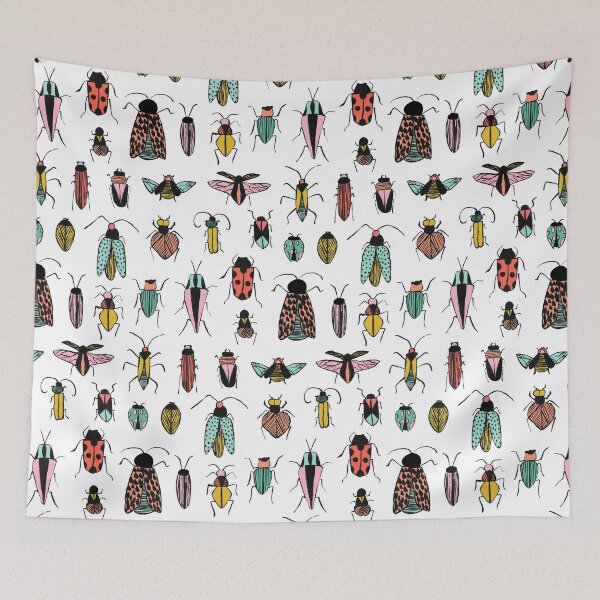 Item preview, Painted Bugs and Insects Pattern - Bright  designed and sold by gabrielleneil.