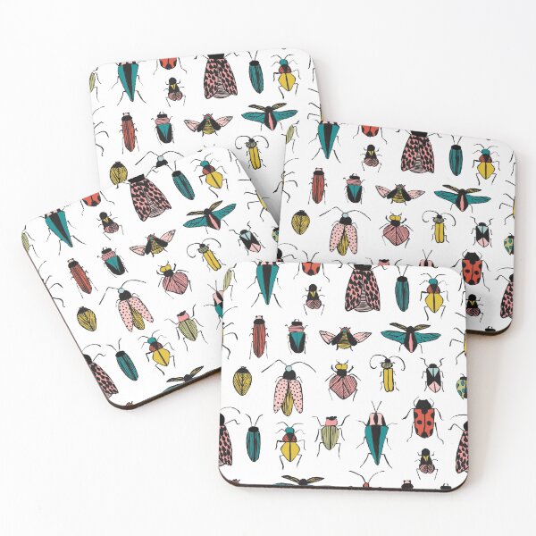 Item preview, Painted Bugs and Insects Pattern designed and sold by gabrielleneil.