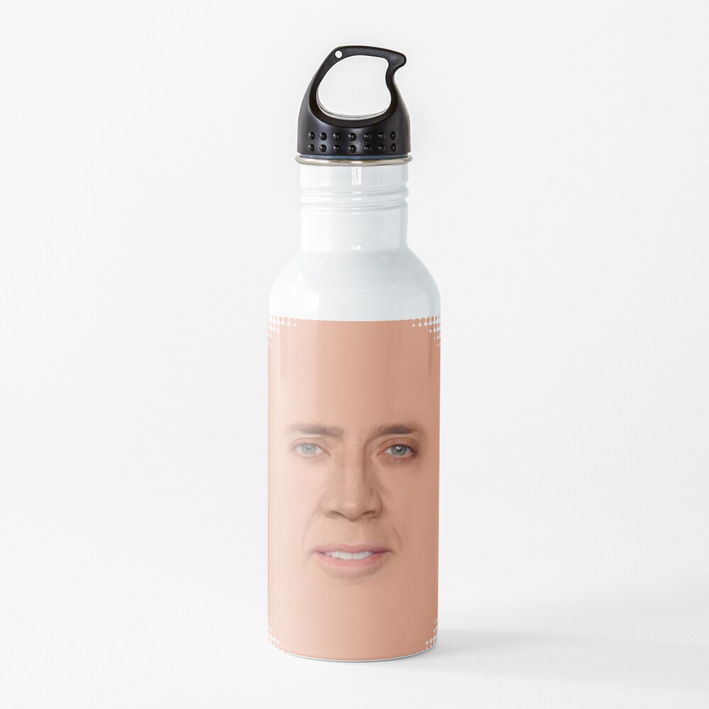 nicolas cage - Face Water Bottle