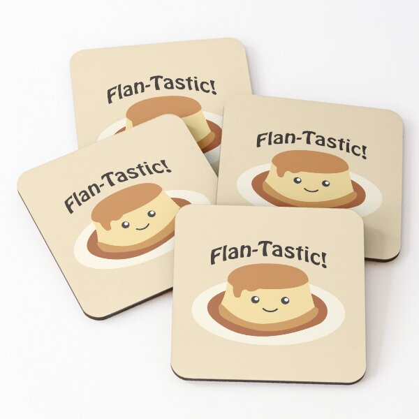 Item preview, Flan-tastic Cute Kawaii Flan designed and sold by Hedgie Designs.