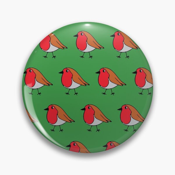 Item preview, Robins on green  designed and sold by LittleBettyMakes.