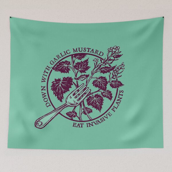 Item preview, Down with Garlic Mustard designed and sold by Wren Melville's Art.