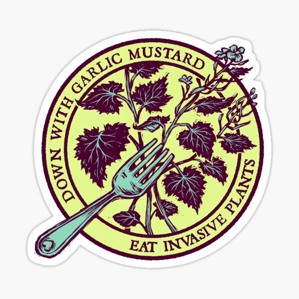 Down with Garlic Mustard Sticker