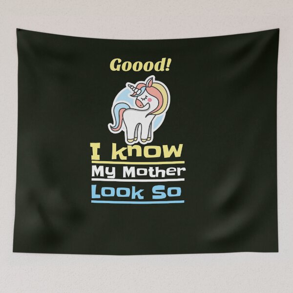 Item preview, I know my Mother look so Good - Unicorn Mother Day 2020 - Cute pretty 5 Stars Mom quarantine design - best gift Slim Shirt fit Idea designed and sold by family1ststore.