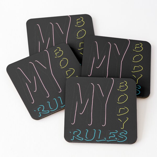 Item preview, My Body My Rules designed and sold by BlackCoffeeCake.
