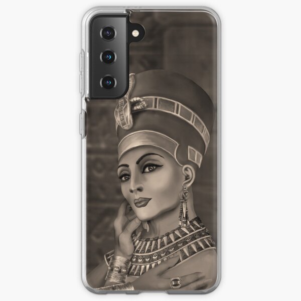Nefertiti - the Egyptian Queen - sepia Samsung Galaxy Soft Case