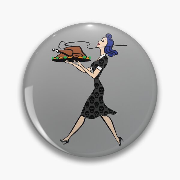 Item preview, thanksgiving 1950s goth housewife designed and sold by Gossip Rag.