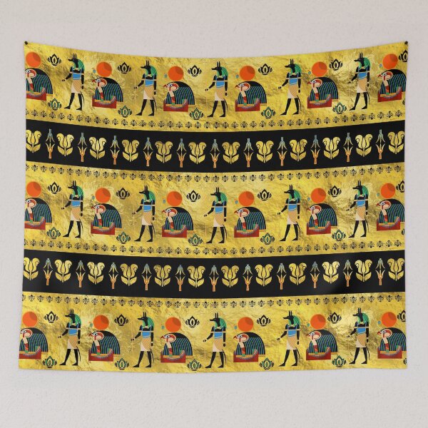 Item preview, Egyptian  Ornament Symbols Pattern designed and sold by k9printart.