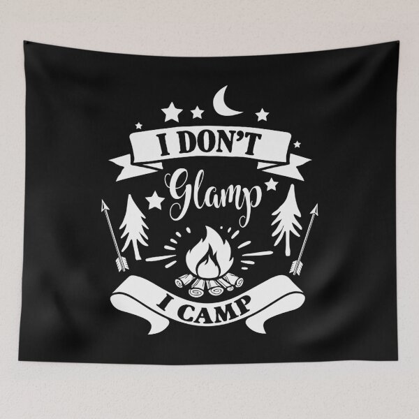 Item preview, Camping divertido no glamp acampando designed and sold by Tee Kaboom!.
