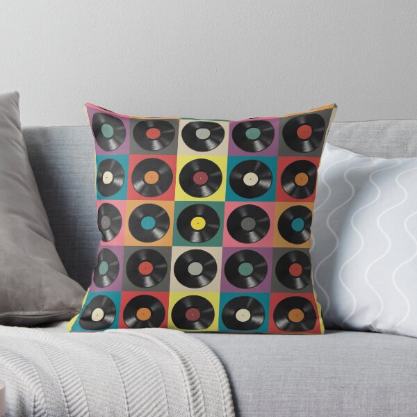 Vinyl Record Throw Pillow