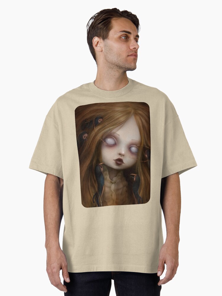 Thumbnail 1 of 7, Oversized T-Shirt, The face of all your fears designed and sold by Liransz.