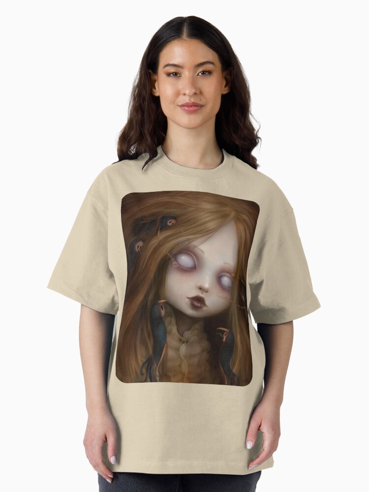 Thumbnail 2 of 7, Oversized T-Shirt, The face of all your fears designed and sold by Liransz.