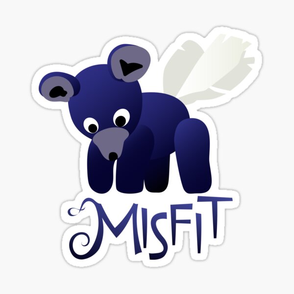 Item preview, Misfits - Winged Bear designed and sold by jpenfield designs.