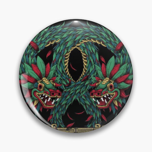 Item preview, quetzalcoatl aztec snake designed and sold by cat poe.