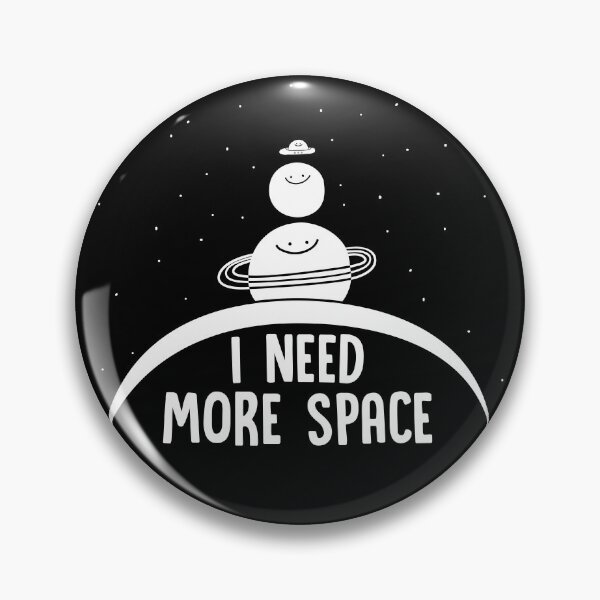 Item preview, I Need More Space, planets smiling cute minimal saturn rings designed and sold by Porky Roebuck.