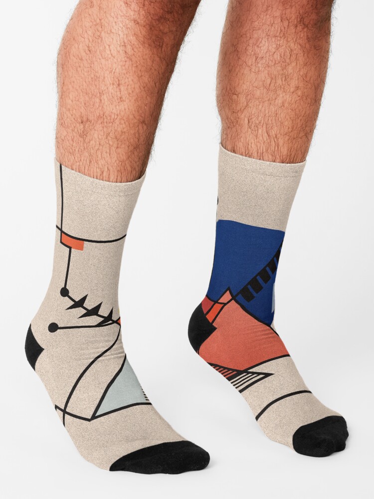Alternate view of Midcentury Modern Abstraction Socks