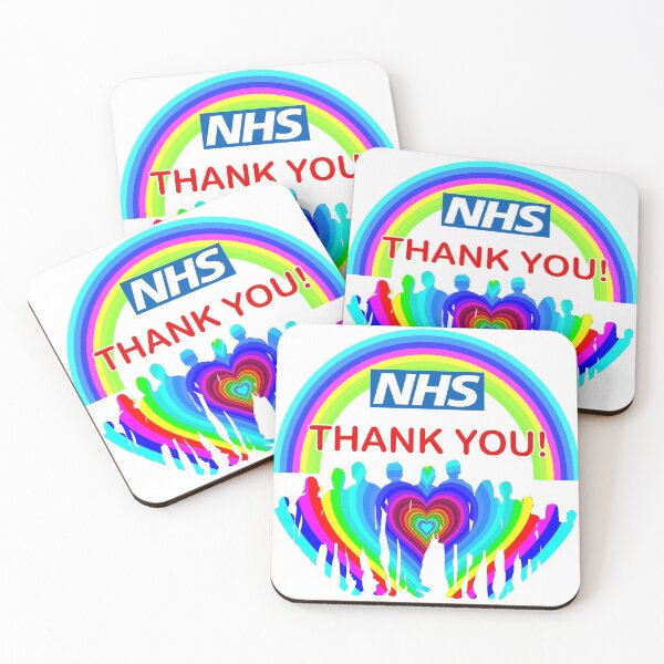 Item preview, NHS Thank You rainbow design with Love Heart designed and sold by luvvvvvit.