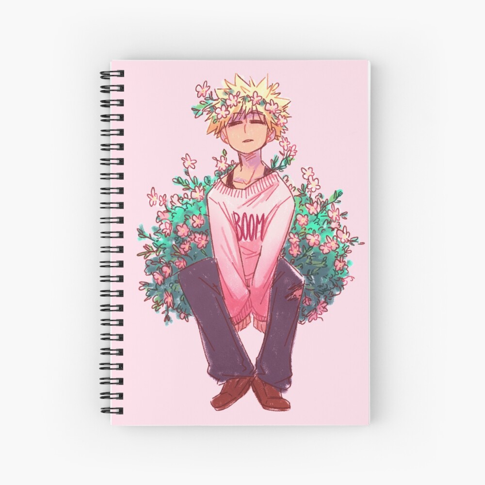 Bakugou in Pink Spiral Notebook