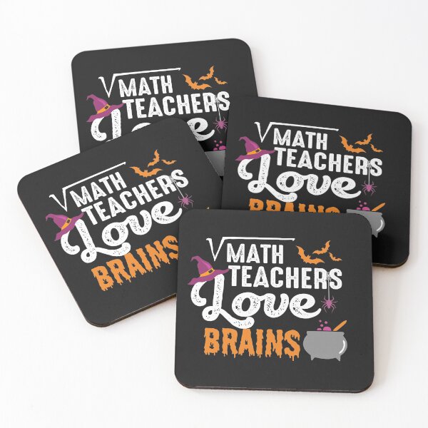 Item preview, Math Teachers love Brains zombie humor Halloween teacher pun gifts costumes and supplies for school party designed and sold by alenaz.
