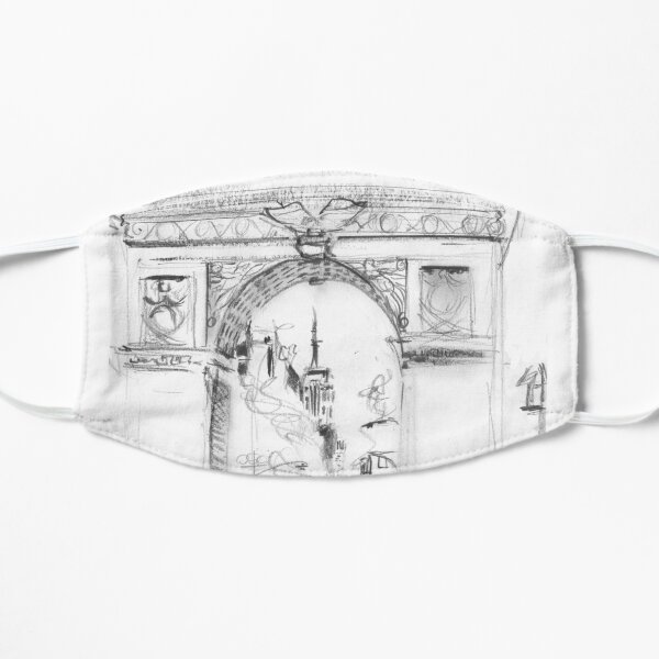 Washington Square Arch and Empire State Building Flat Mask