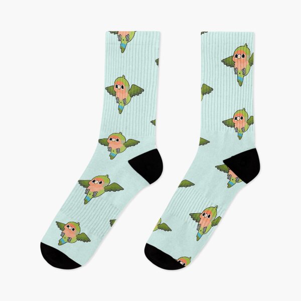 Item preview, Flying Lovebird - Peach-Faced (Green) designed and sold by blirbos.