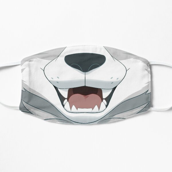 White Wolf Face Masks Redbubble - roblox werewolf mask