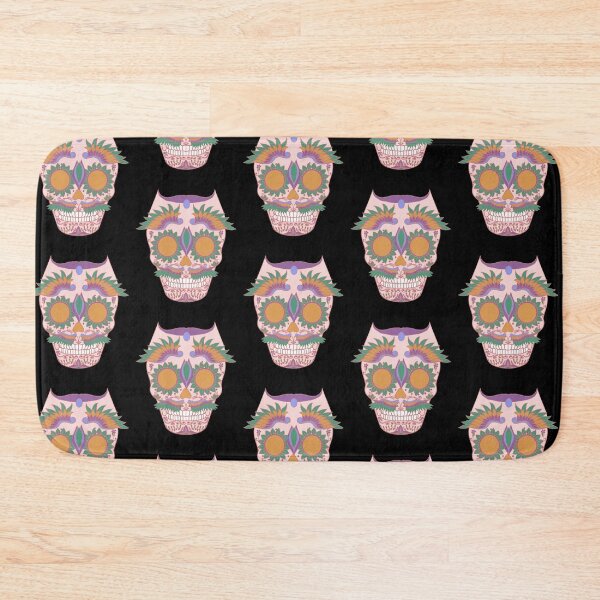 Item preview, pink owl sugar skull designed and sold by redqueenself.
